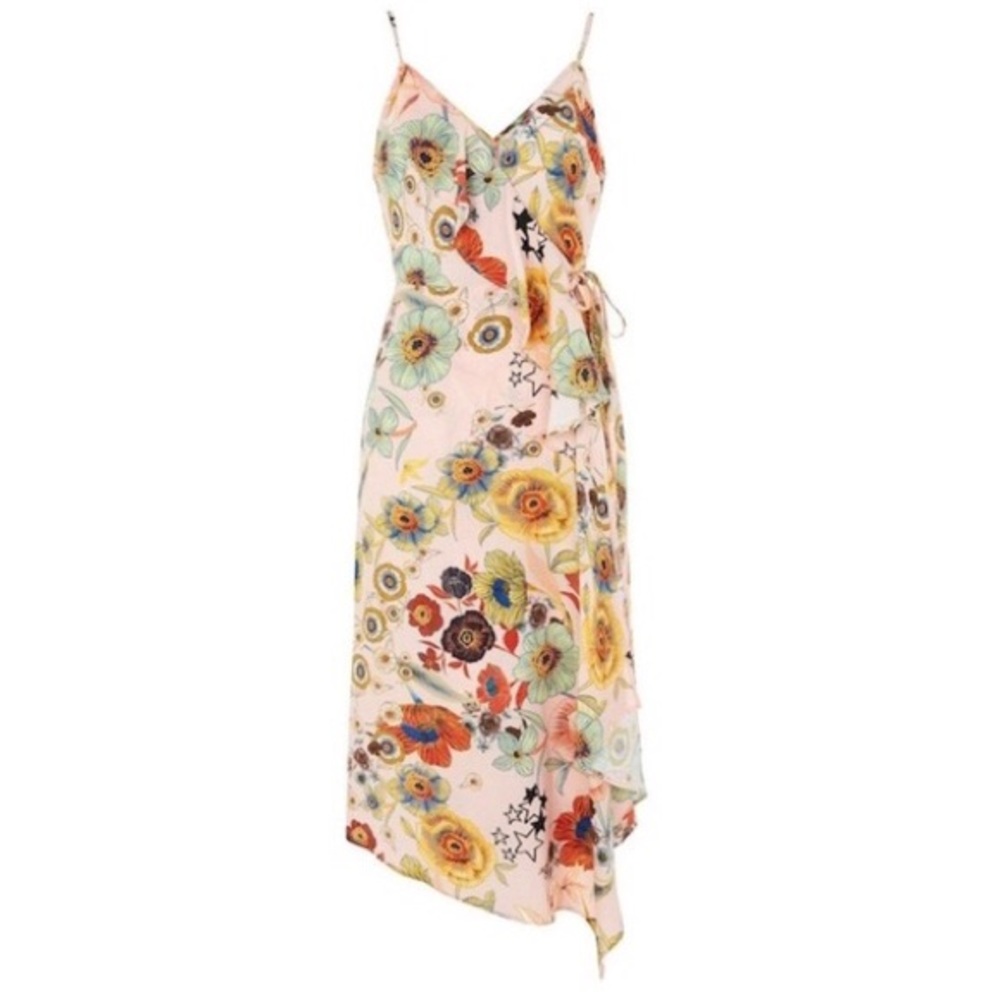 Top shop - Star & Floral Ruffle Slip Dress